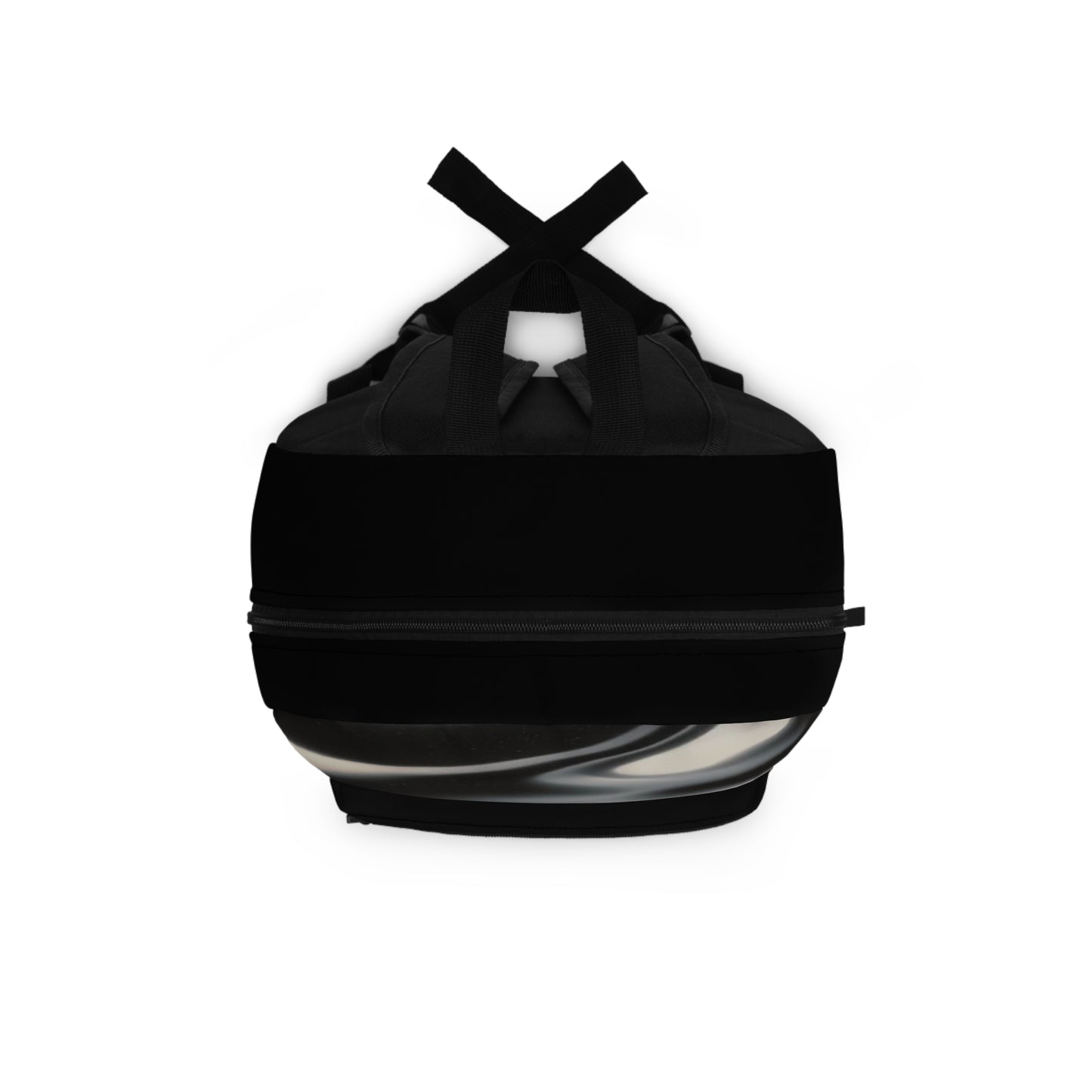 Stylish Black and Beige Abstract Backpack