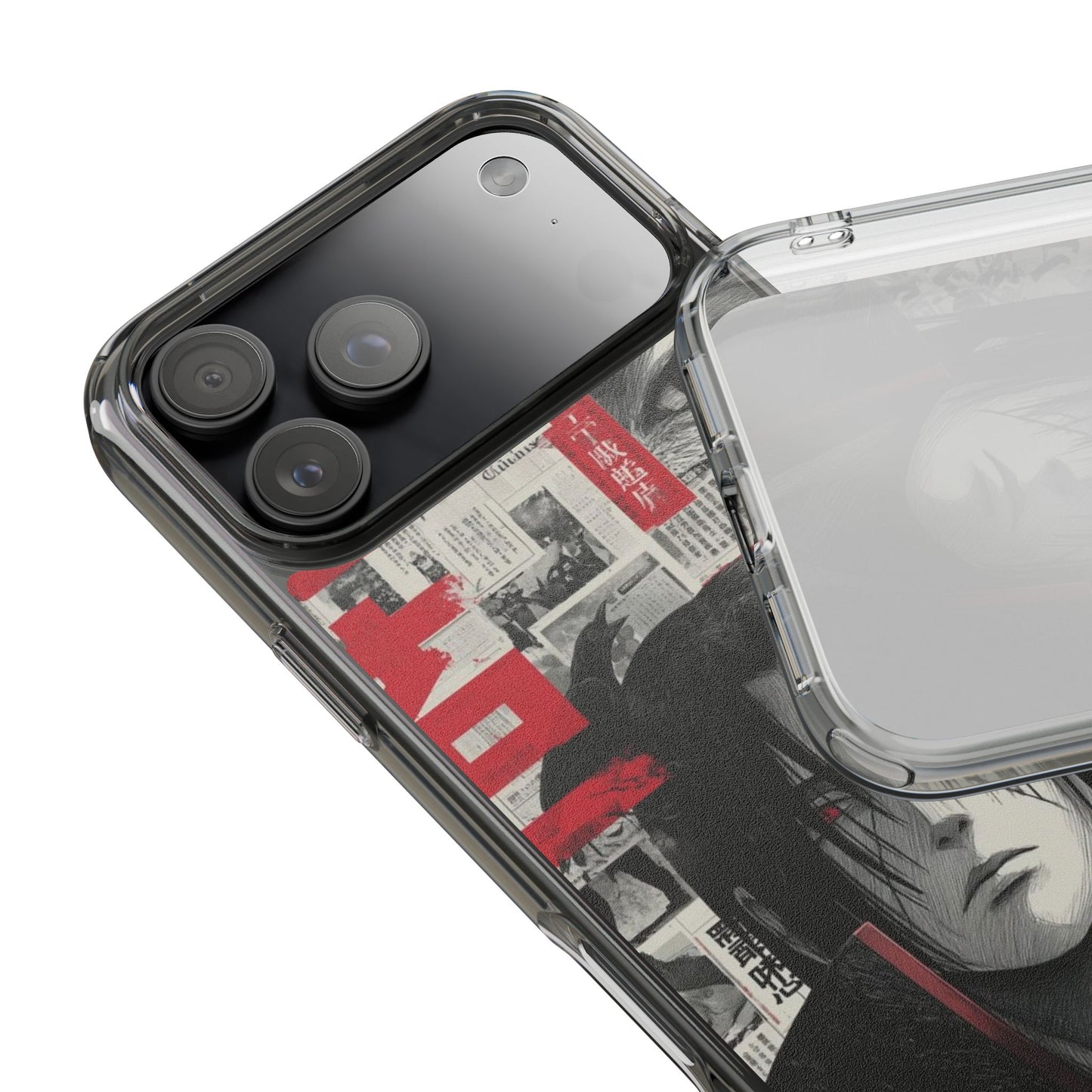 Anime-Inspired Clear Impact-Resistant Phone Case