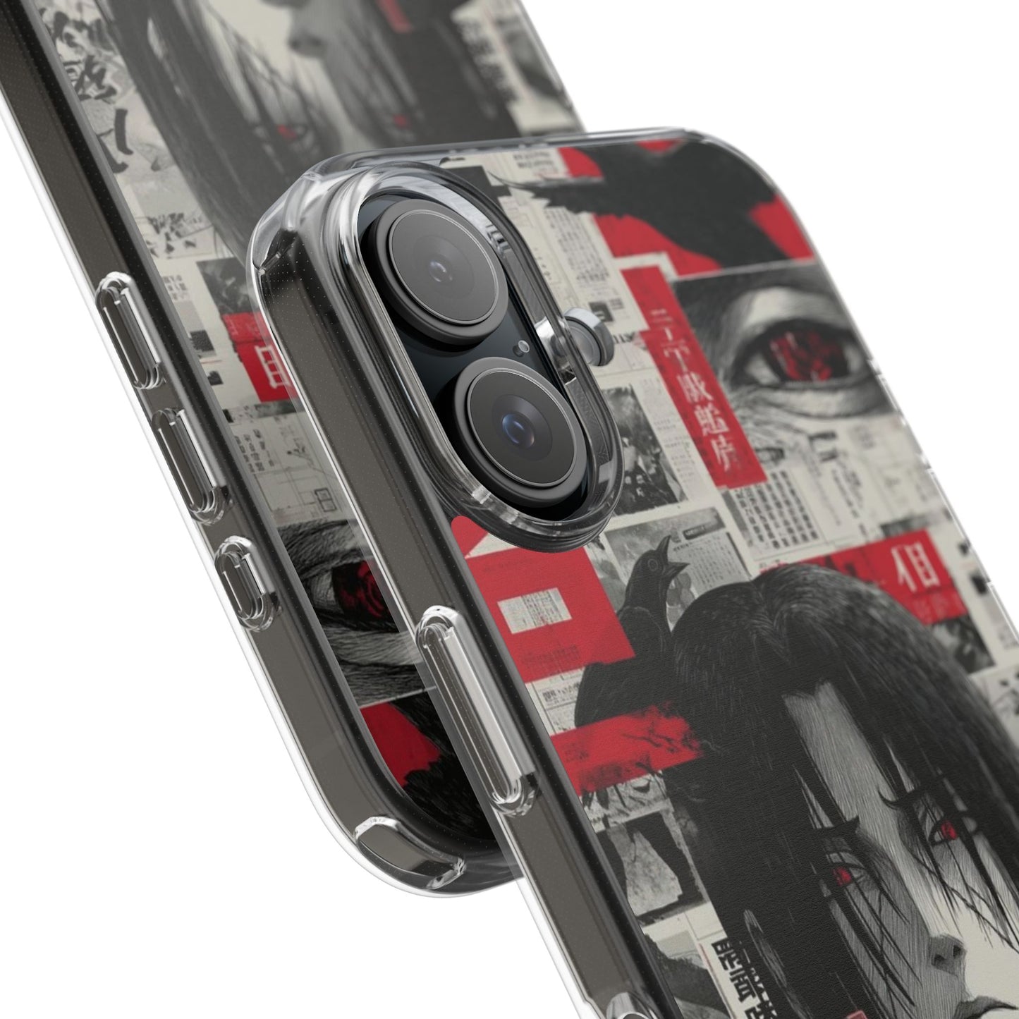 Anime-Inspired Clear Impact-Resistant Phone Case