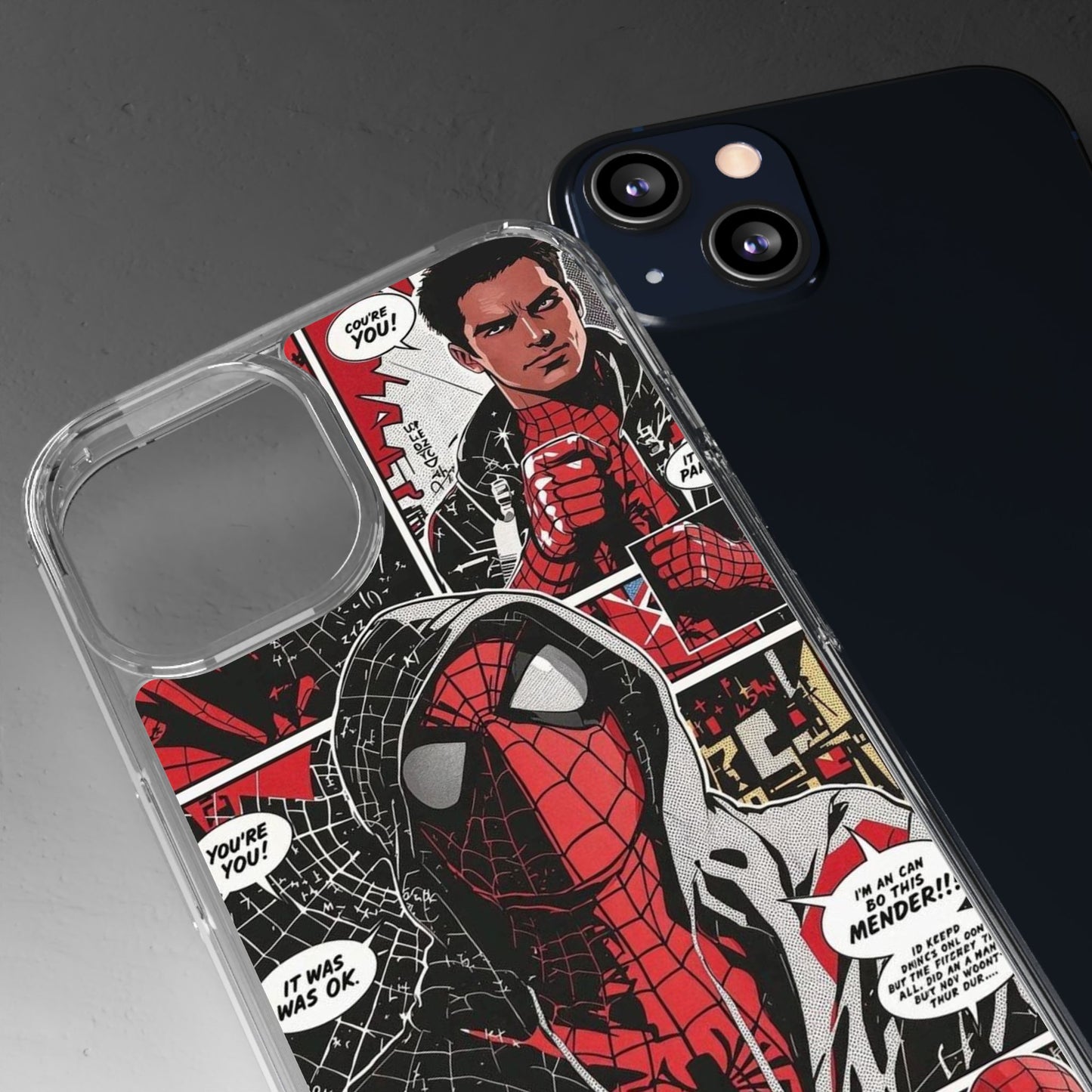Spiderman Clear Phone Case
