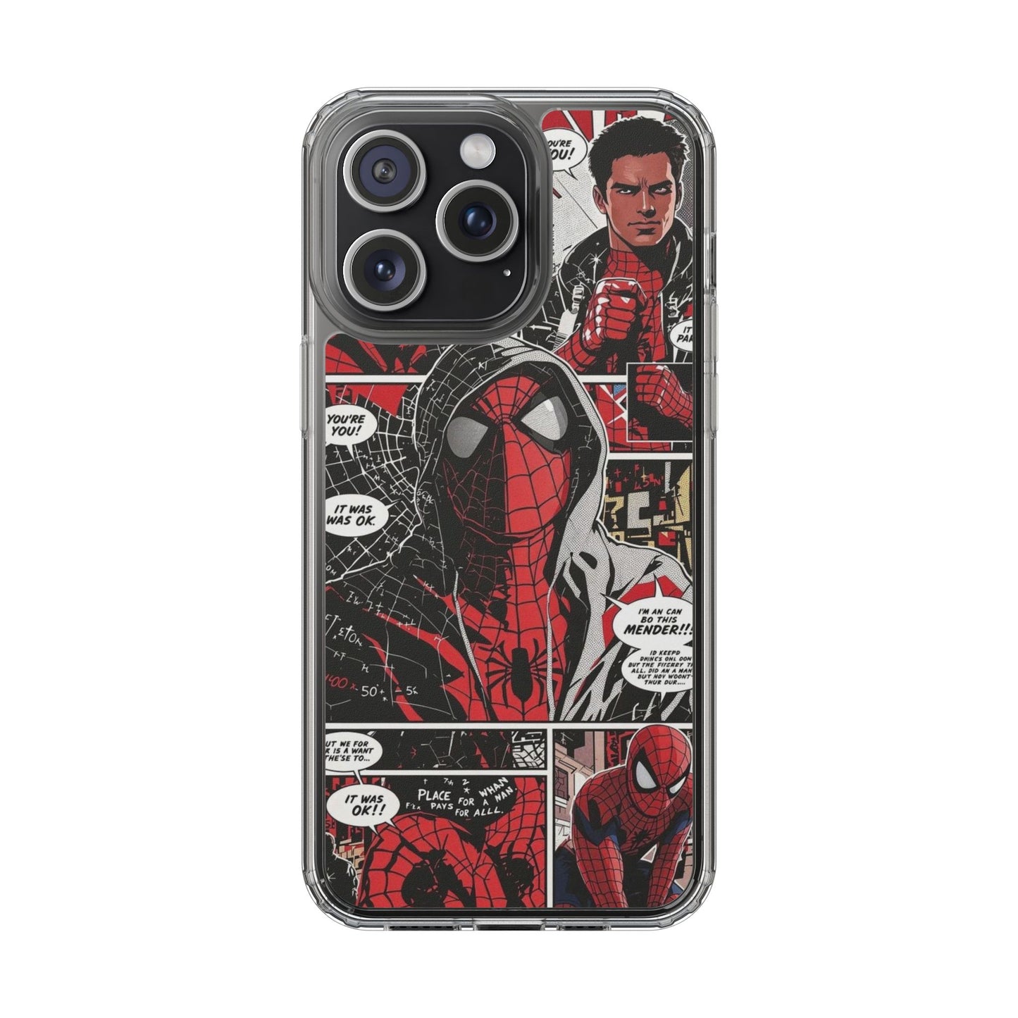 Spiderman Clear Phone Case
