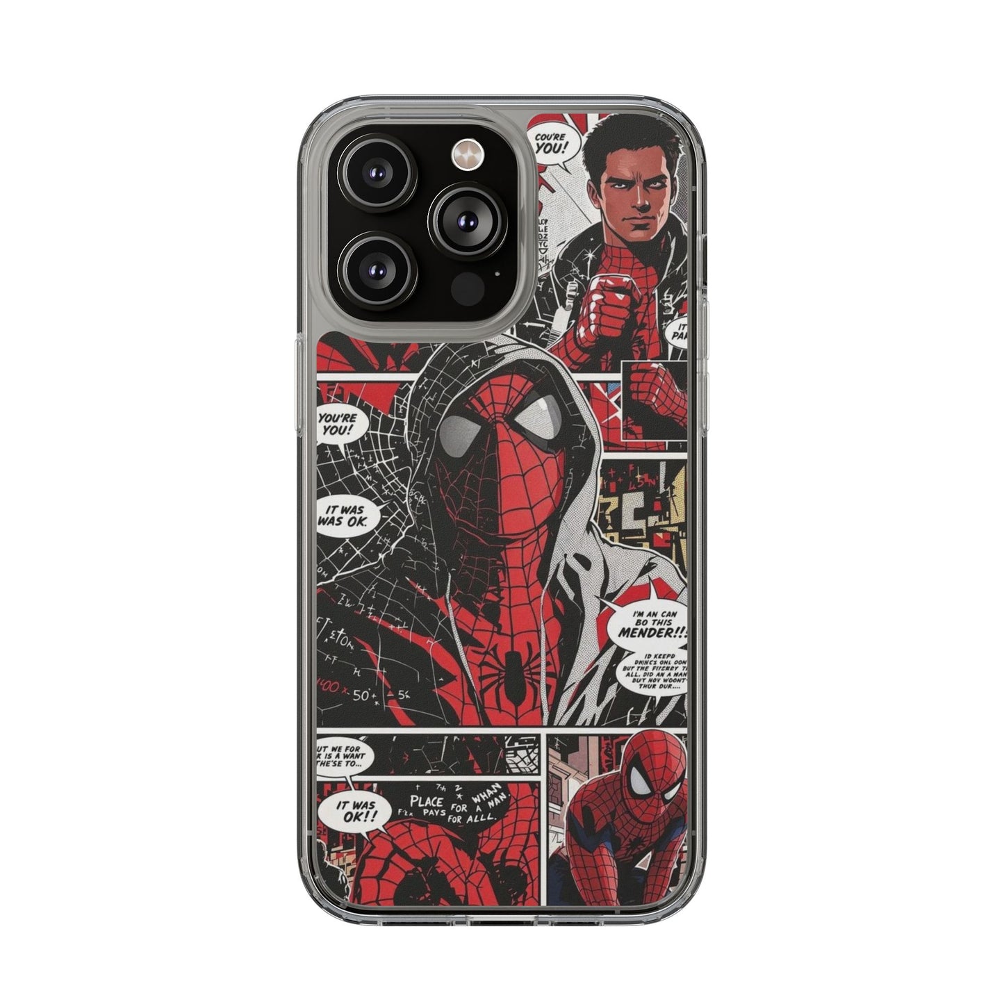 Spiderman Clear Phone Case