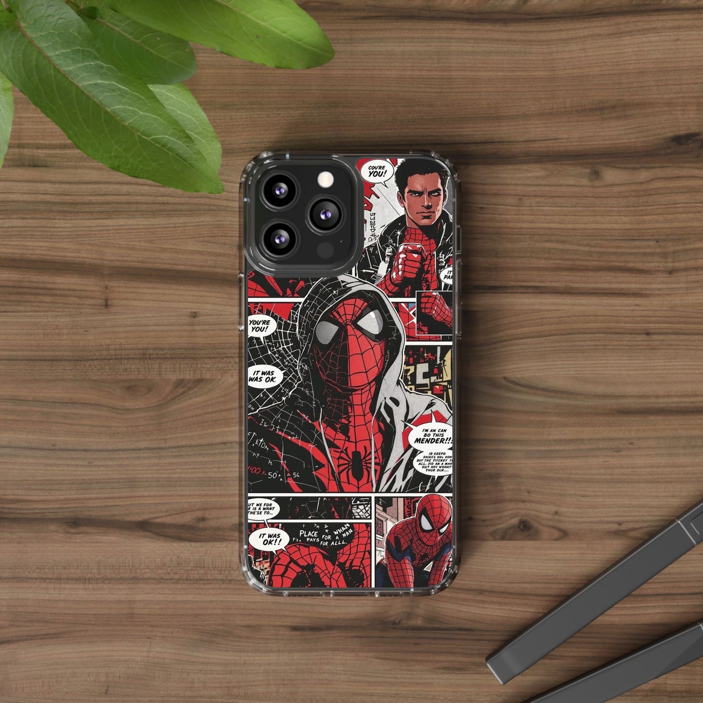 Spiderman Clear Phone Case