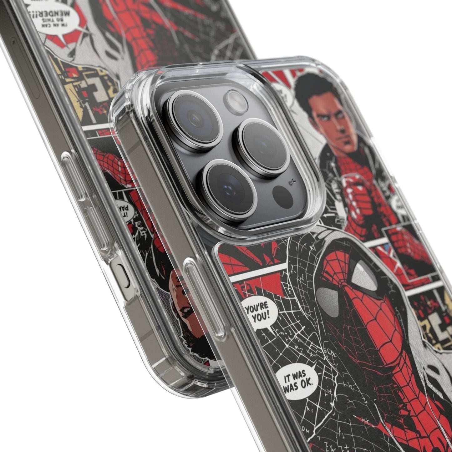 Spiderman Clear Phone Case