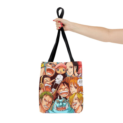 One Piece Anime Crew Smile Tote Bag – Colorful Manga Character All-Over Print