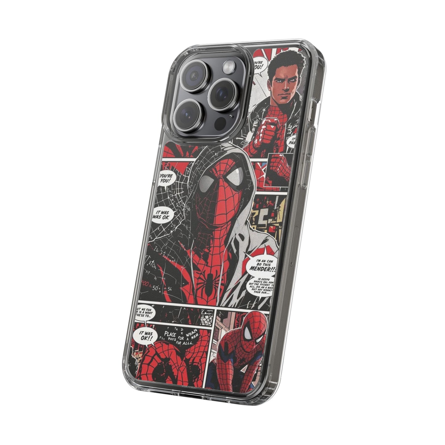 Spiderman Clear Phone Case