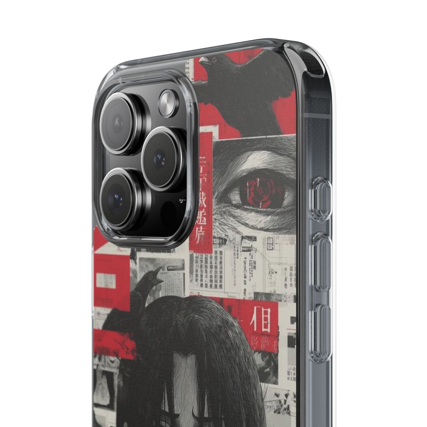 Anime-Inspired Clear Impact-Resistant Phone Case