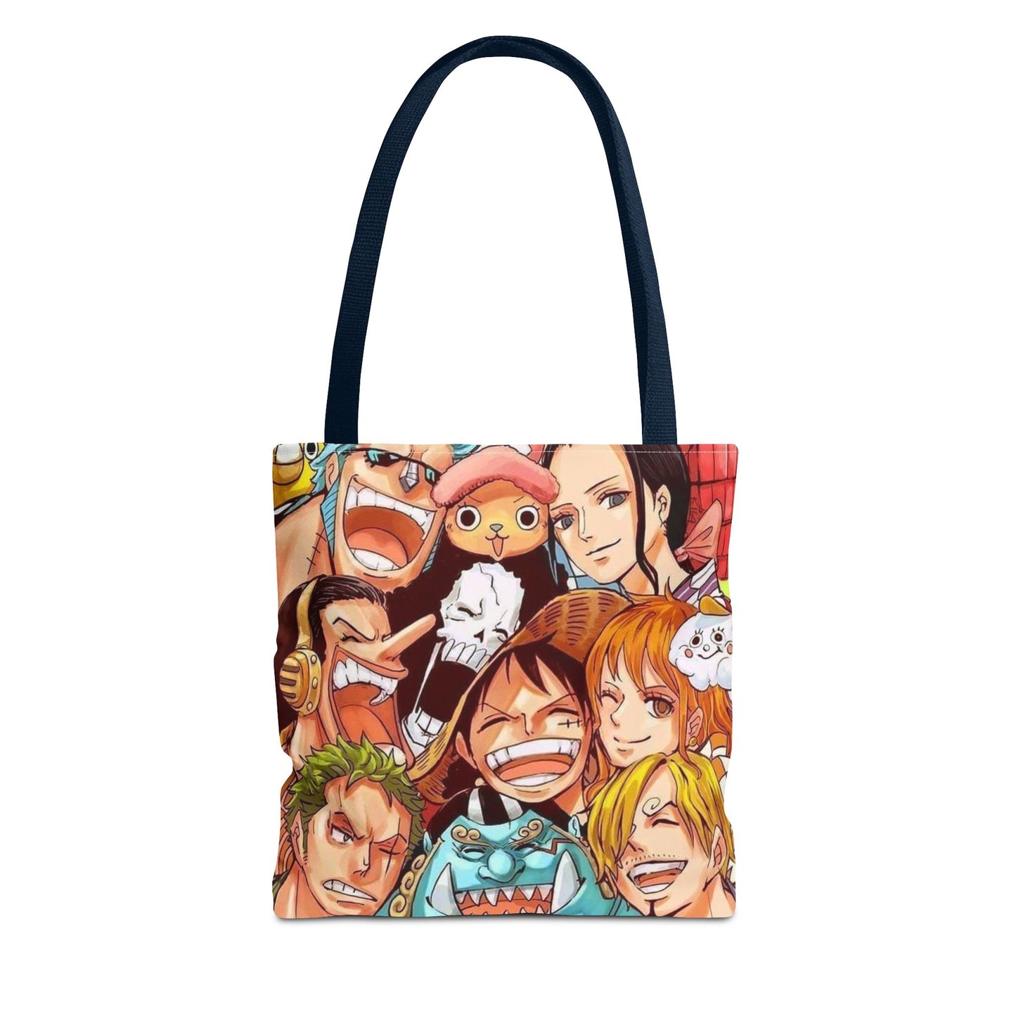 One Piece Anime Crew Smile Tote Bag – Colorful Manga Character All-Over Print