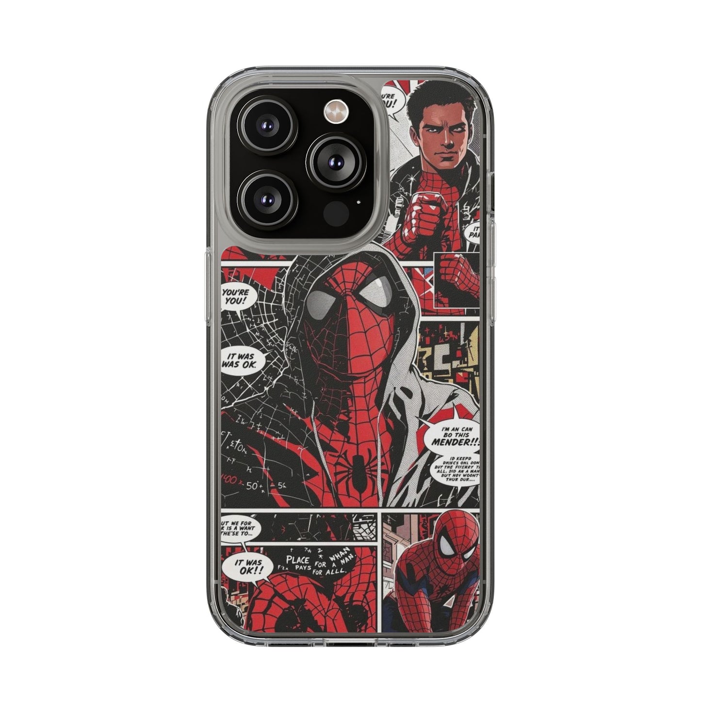 Spiderman Clear Phone Case
