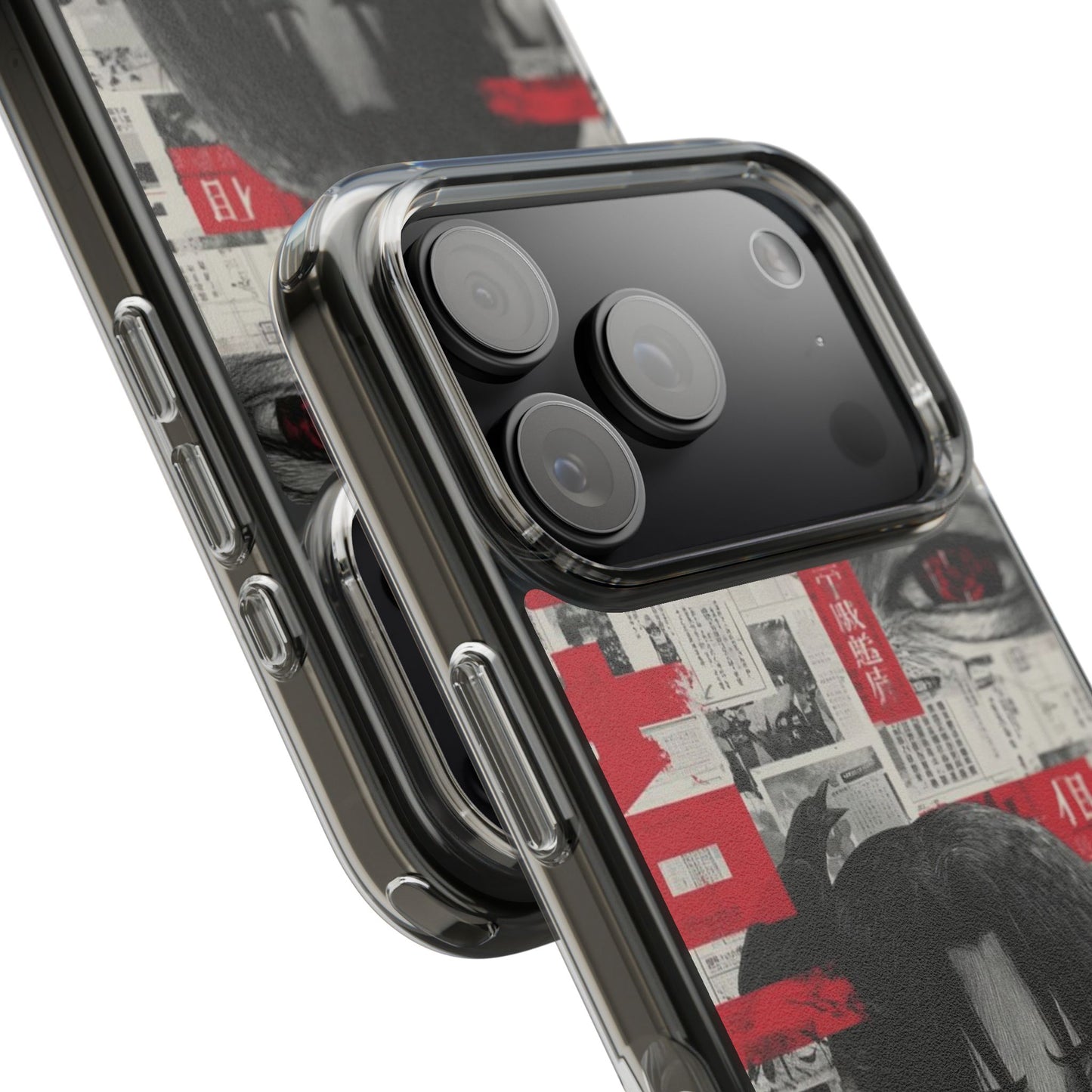 Anime-Inspired Clear Impact-Resistant Phone Case