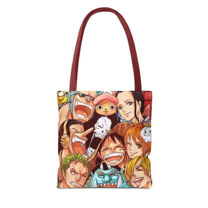 One Piece Anime Crew Smile Tote Bag – Colorful Manga Character All-Over Print