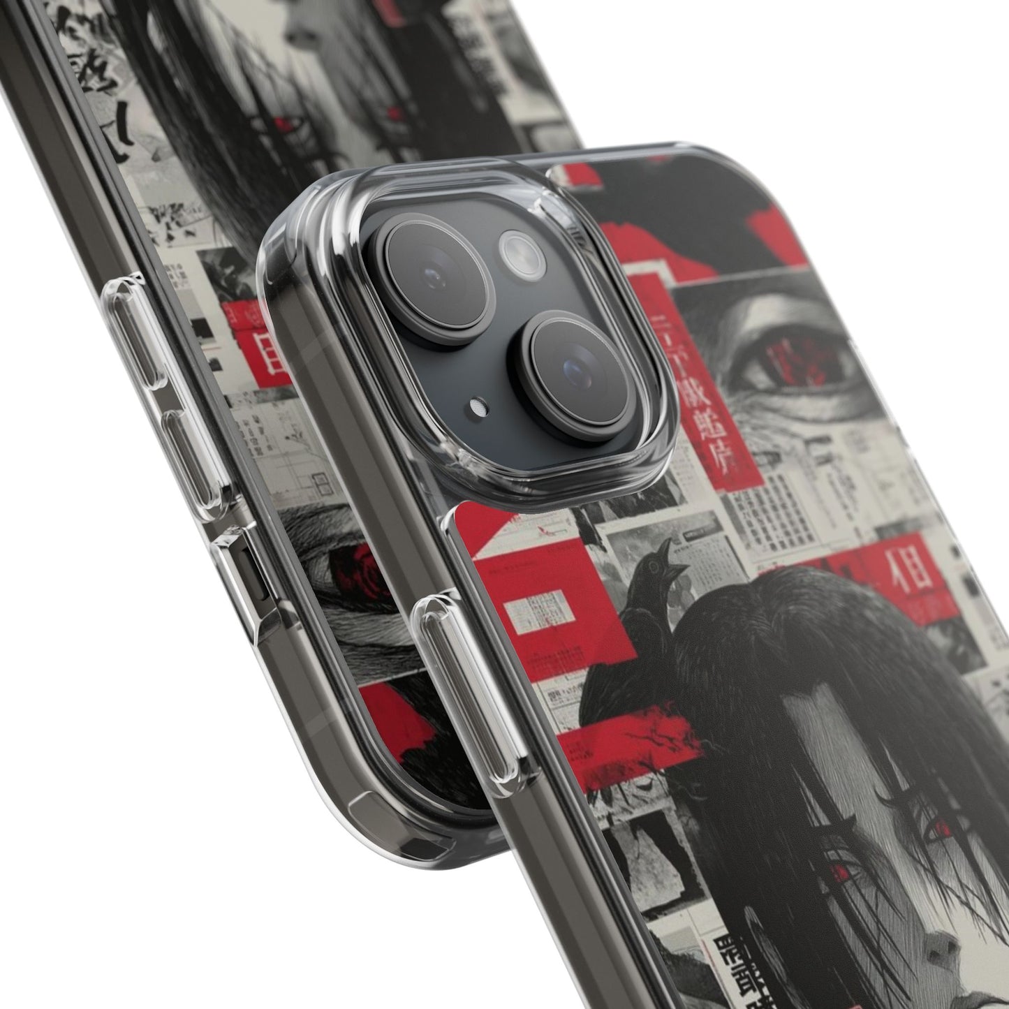 Anime-Inspired Clear Impact-Resistant Phone Case