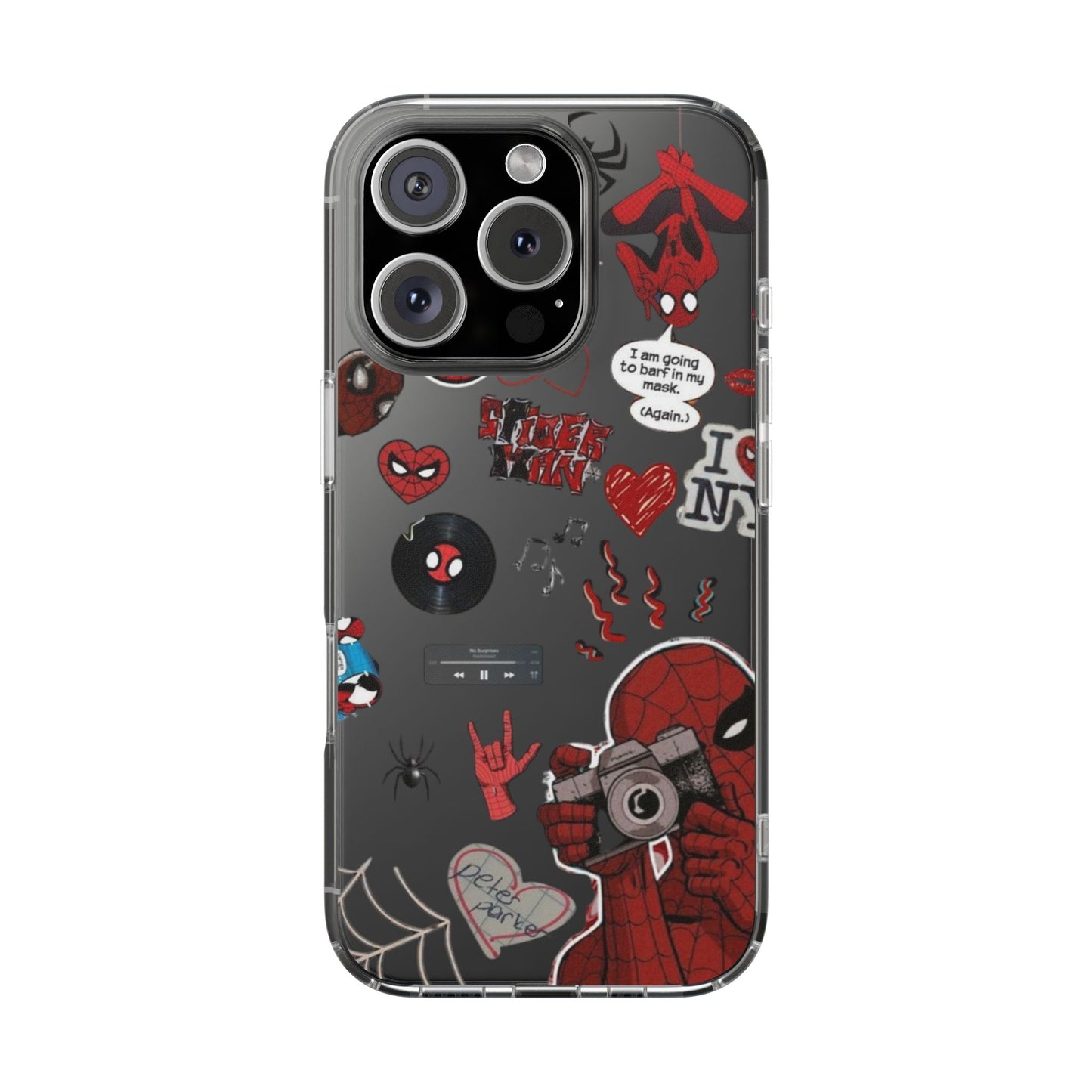 Spiderman Clear Impact-Resistant Phone Case