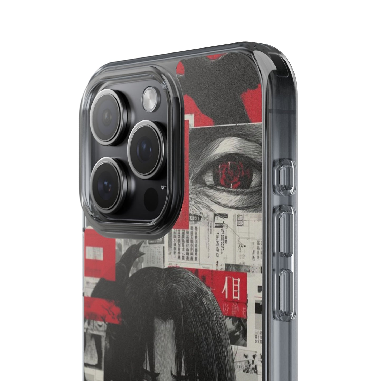 Anime-Inspired Clear Impact-Resistant Phone Case