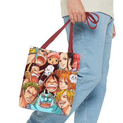 One Piece Anime Crew Smile Tote Bag – Colorful Manga Character All-Over Print