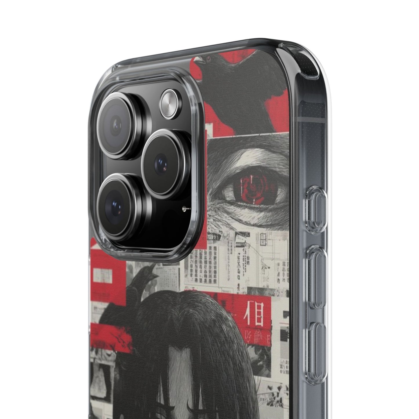 Anime-Inspired Clear Impact-Resistant Phone Case