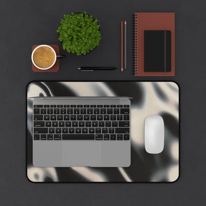 Sleek Black Desk Mat