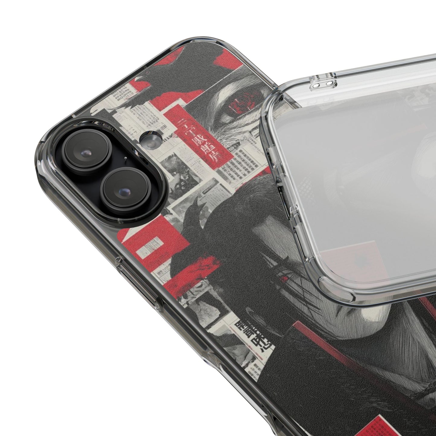 Anime-Inspired Clear Impact-Resistant Phone Case