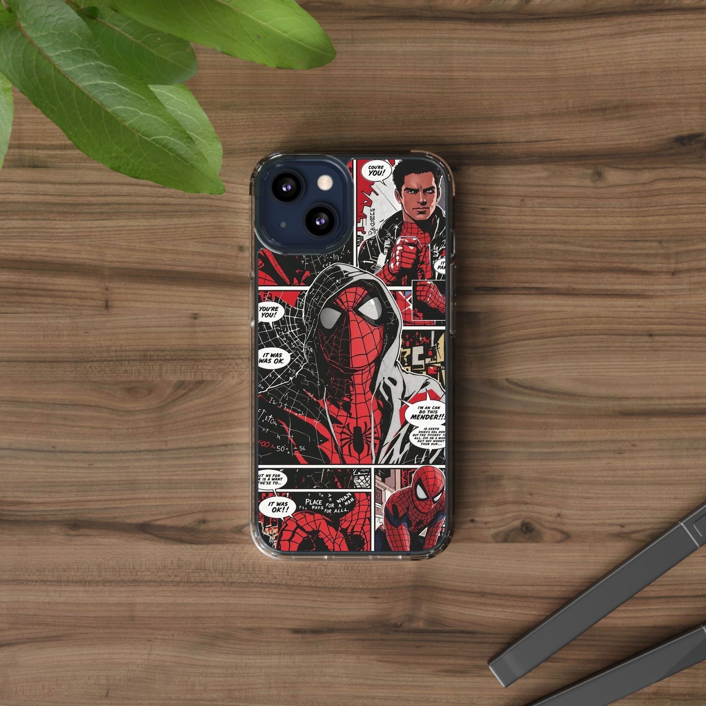 Spiderman Clear Phone Case
