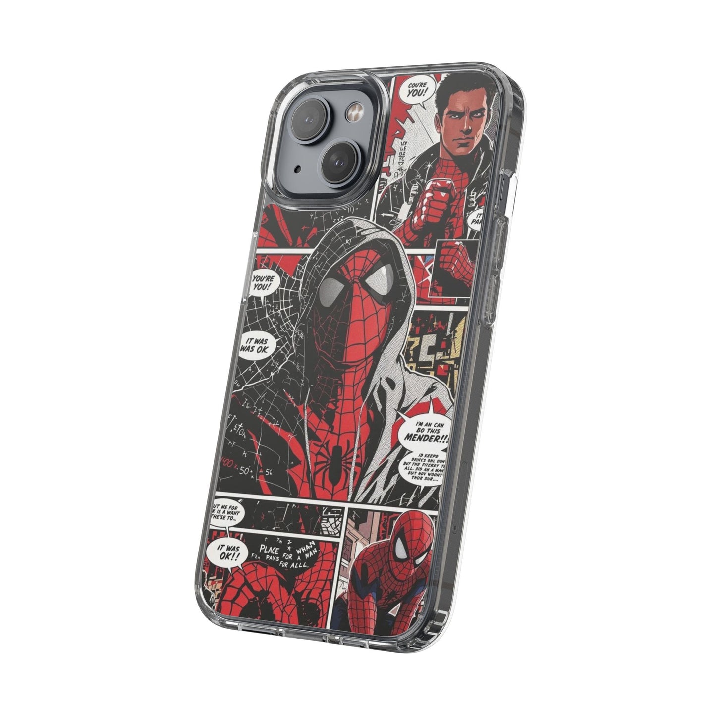 Spiderman Clear Phone Case