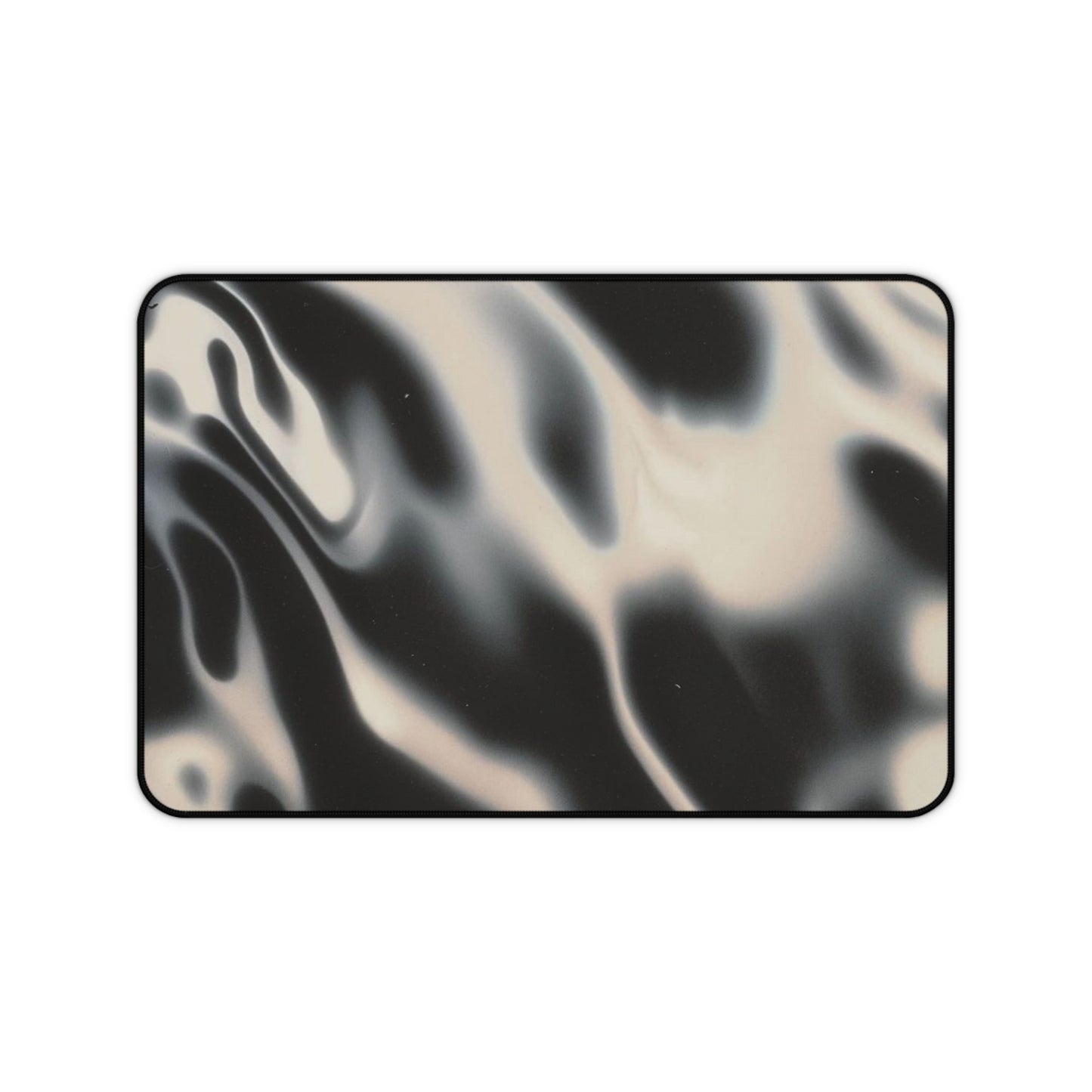 Sleek Black Desk Mat